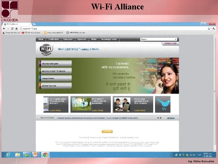Wi-Fi Alliance Ing. Albino Goncalves 
