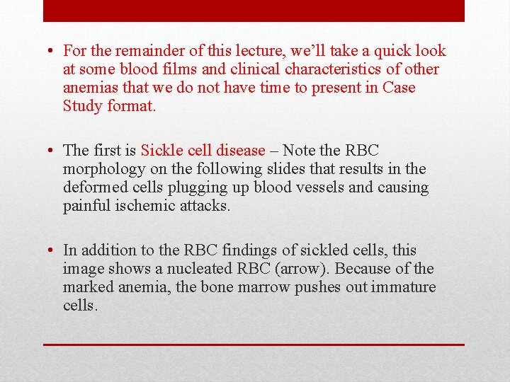  • For the remainder of this lecture, we’ll take a quick look at