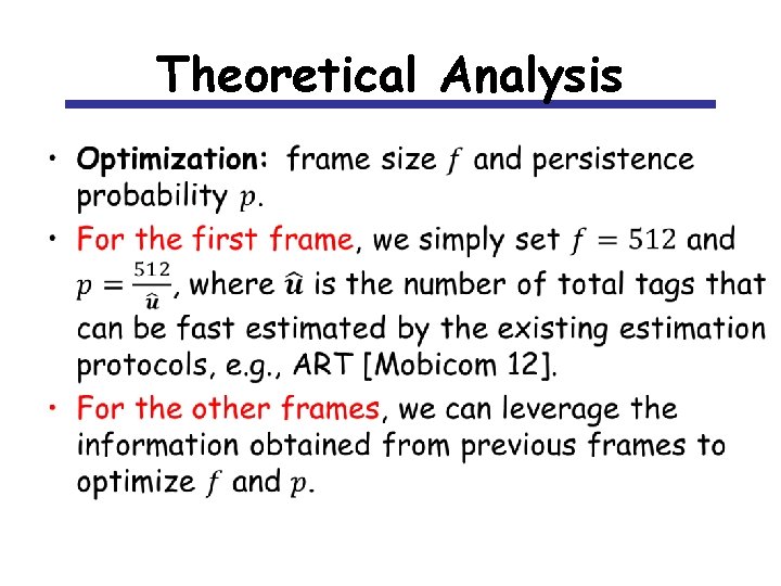 Theoretical Analysis • 