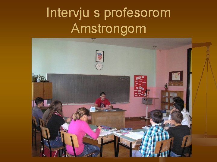 Intervju s profesorom Amstrongom 