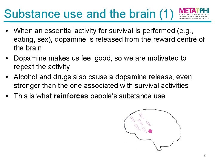 Substance use and the brain (1) • When an essential activity for survival is