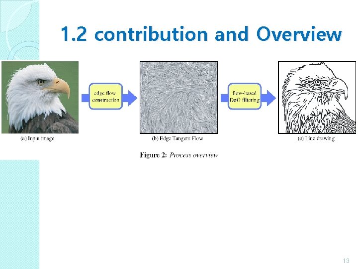 1. 2 contribution and Overview 기술적인 contribution 2가지 ◦ feature-preserving local edge flow(edge tangent