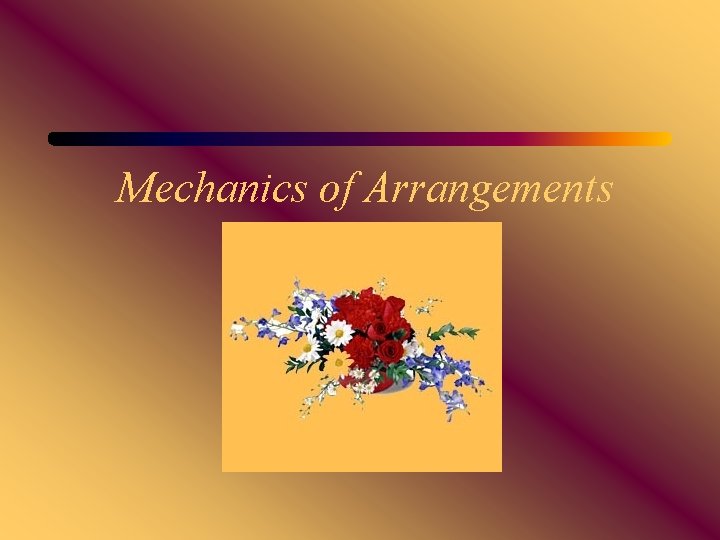Mechanics of Arrangements 