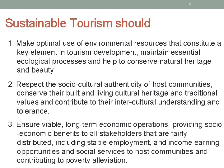 CHALLENGES TO SUSTAINABLE TOURISM Alexandra Coghlan 2019 Introduction