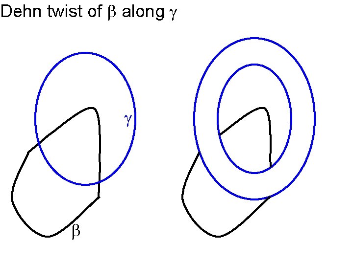 Dehn twist of along 
