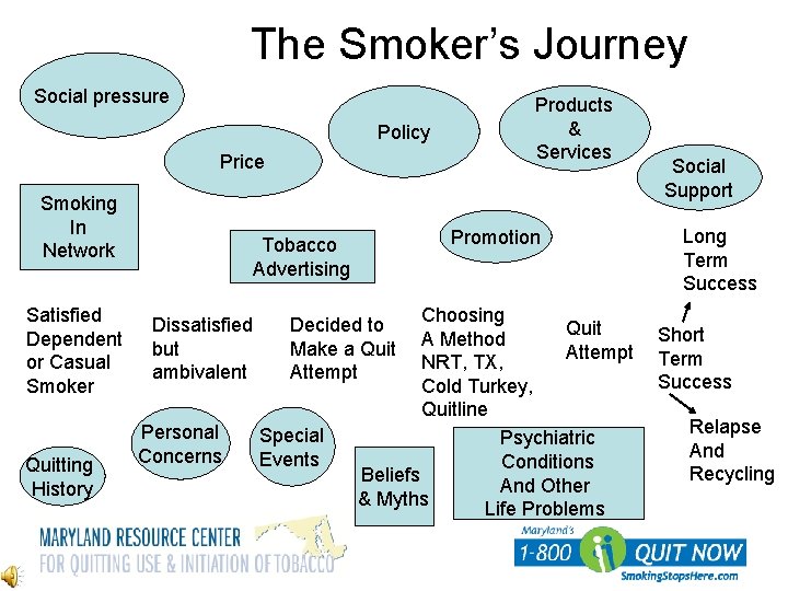 The Smoker’s Journey Social pressure Policy Price Smoking In Network Satisfied Dependent or Casual