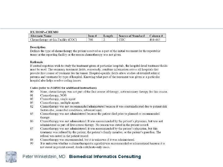 Peter Winkelstein, MD Biomedical Informatics Consulting 