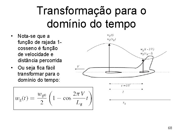 Transformação para o domínio do tempo • Nota-se que a função de rajada 1