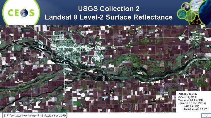 USGS Collection 2 Landsat 8 Level-2 Surface Reflectance Path 29 / Row 31 October
