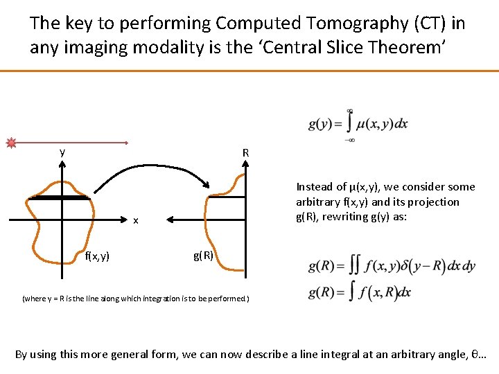 The key to performing Computed Tomography (CT) in any imaging modality is the ‘Central