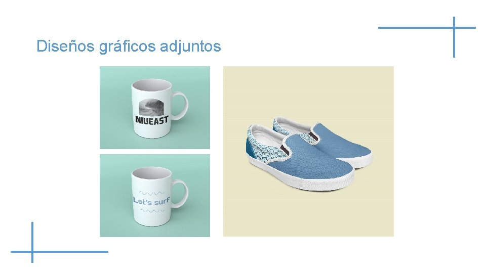 Diseños gráficos adjuntos 