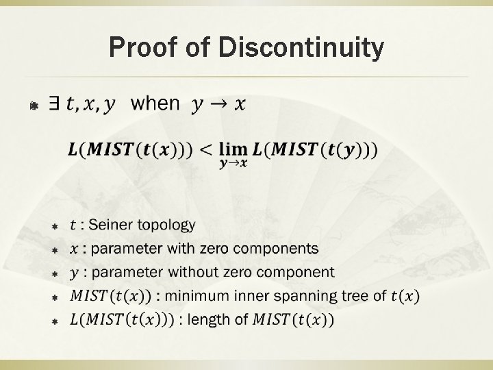 Proof of Discontinuity ß 