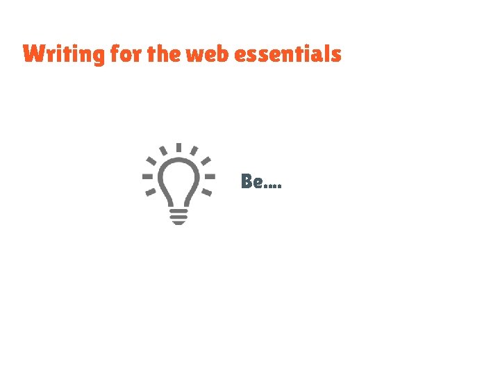 Writing for the web essentials Be. . 