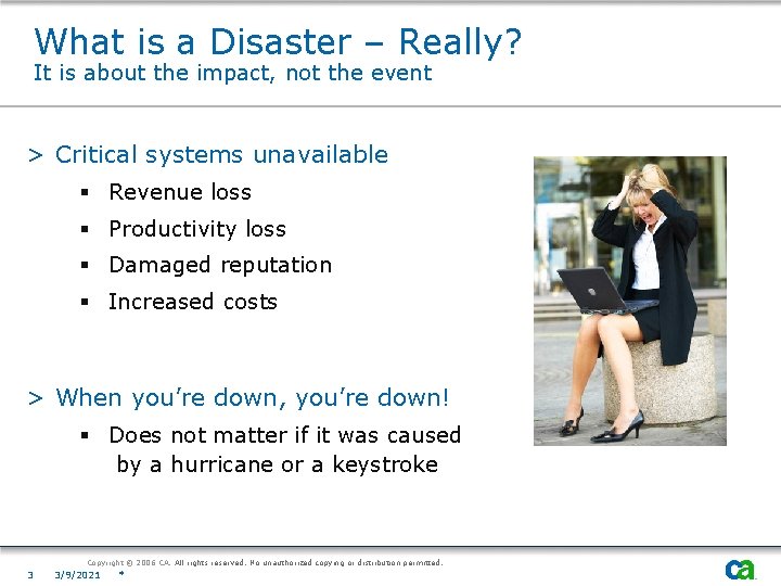What is a Disaster – Really? It is about the impact, not the event
