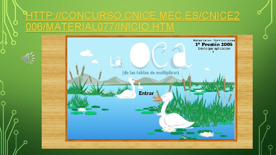 HTTP: //CONCURSO. CNICE. MEC. ES/CNICE 2 006/MATERIAL 077/INICIO. HTM 