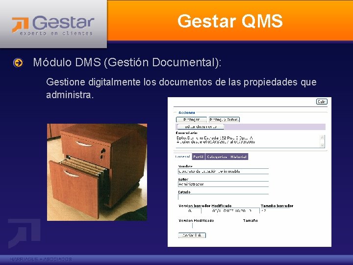 Gestar QMS Módulo DMS (Gestión Documental): Gestione digitalmente los documentos de las propiedades que