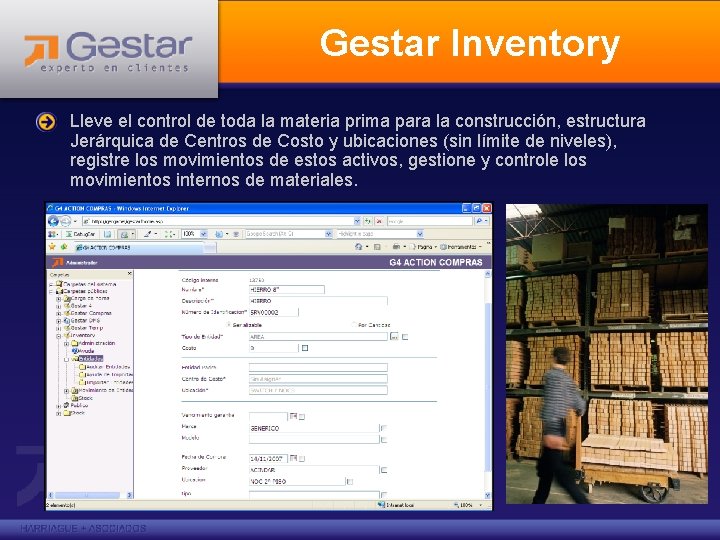 Gestar Inventory Lleve el control de toda la materia prima para la construcción, estructura