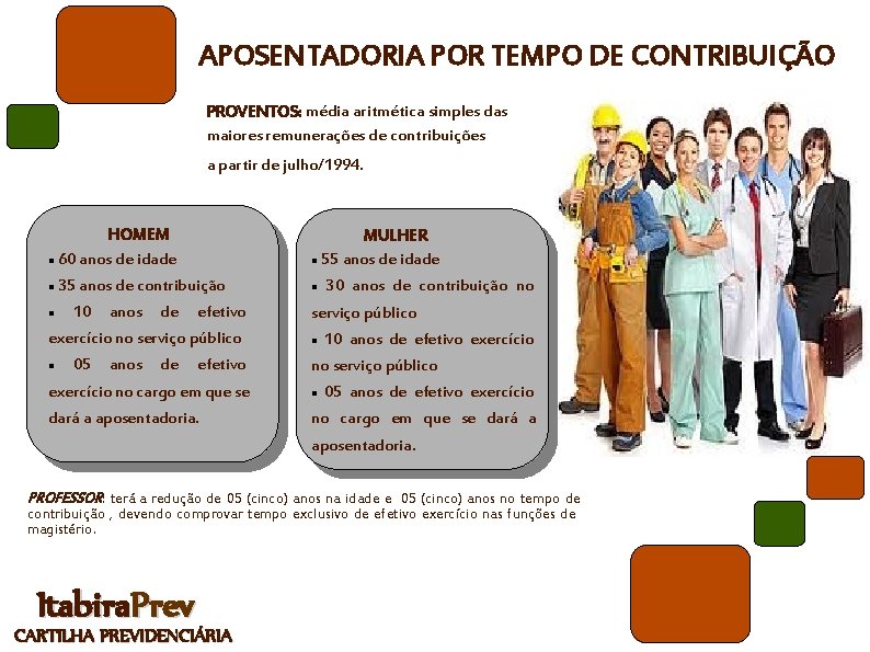 APOSENTADORIA POR TEMPO DE CONTRIBUIÇÃO PROVENTOS: média aritmética simples das maiores remunerações de contribuições