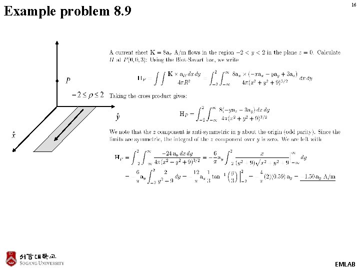Example problem 8. 9 16 EMLAB 