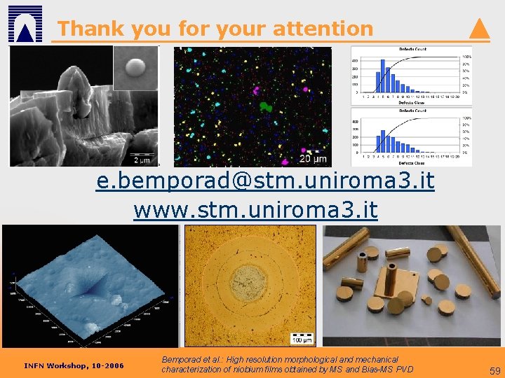 Thank you for your attention e. bemporad@stm. uniroma 3. it www. stm. uniroma 3.