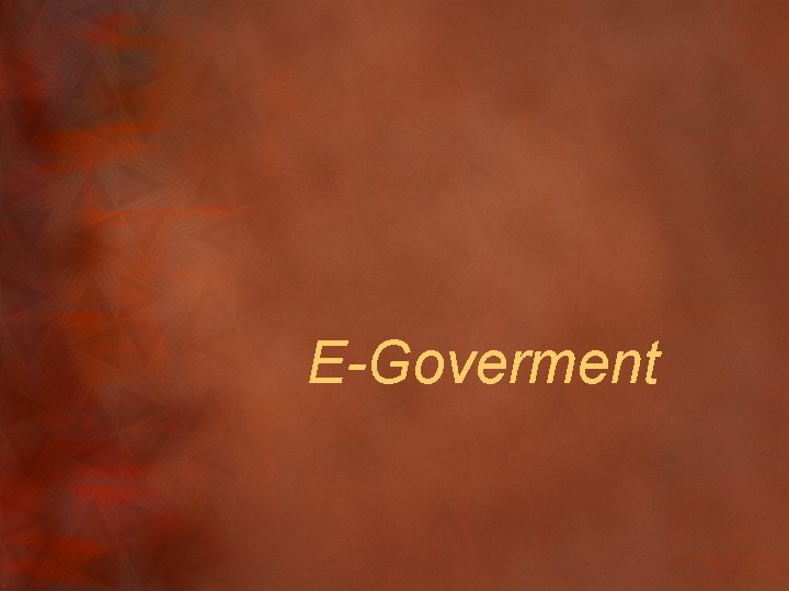 E-Goverment 