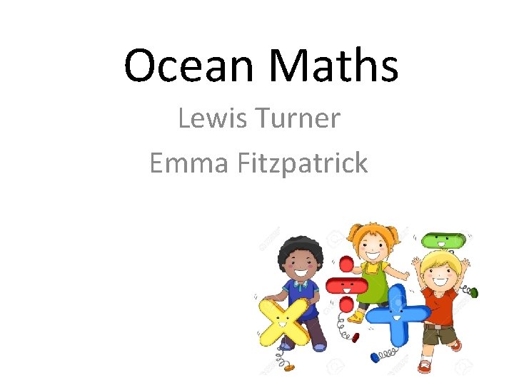 Ocean Maths Lewis Turner Emma Fitzpatrick 