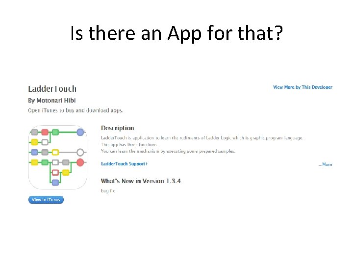 Is there an App for that? Is there an App for that?