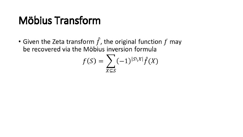 Möbius Transform • 