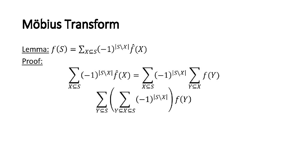 Möbius Transform • 