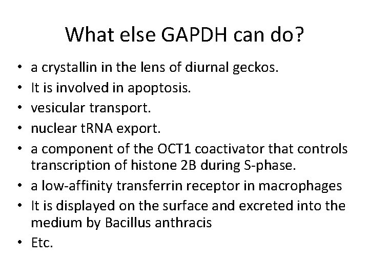 What else GAPDH can do? a crystallin in the lens of diurnal geckos. It