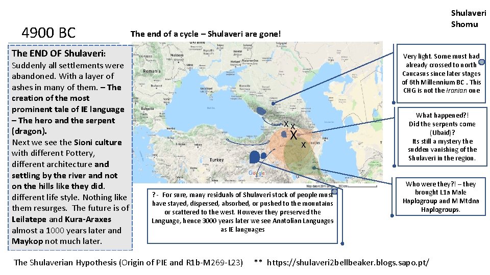 4900 BC Shulaveri Shomu The end of a cycle – Shulaveri are gone! The