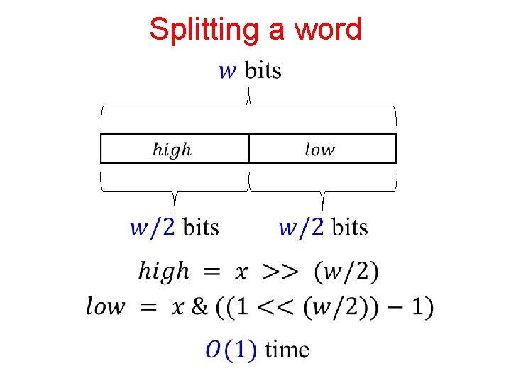 Splitting a word 