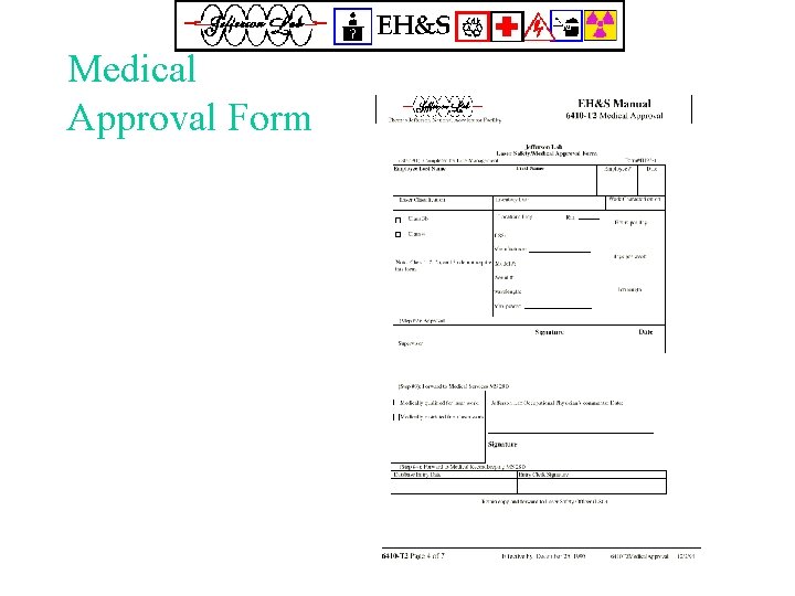 Medical Approval Form 