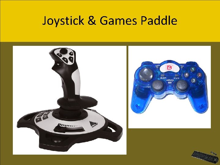 Joystick & Games Paddle 