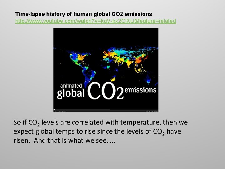 Time-lapse history of human global CO 2 emissions http: //www. youtube. com/watch? v=kq. V-kx