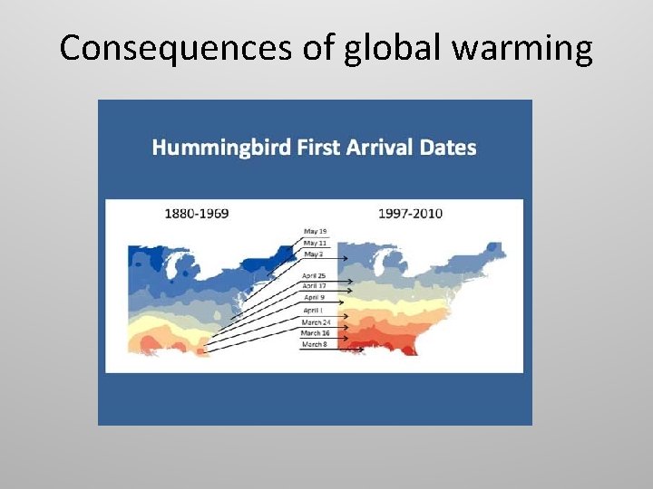 Consequences of global warming 