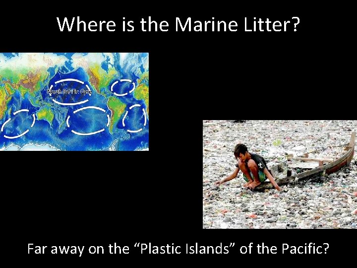 Where is the Marine Litter? Far away on the “Plastic Islands” of the Pacific?