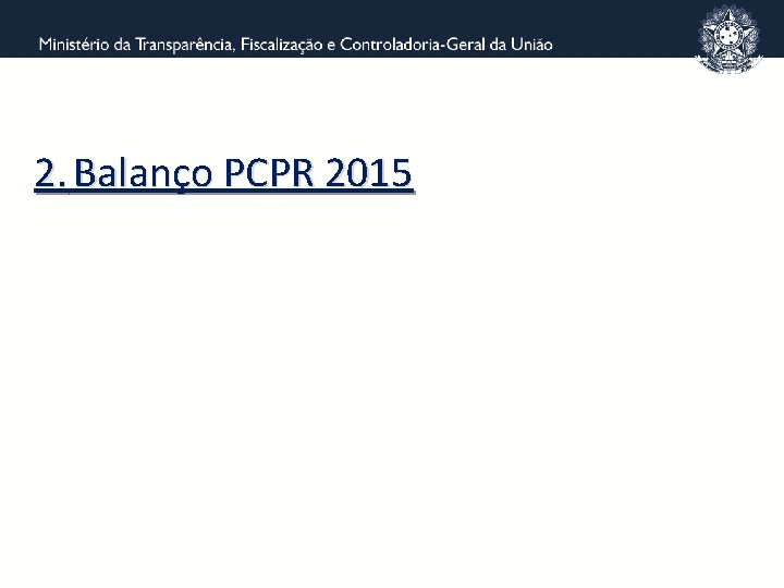 2. Balanço PCPR 2015 