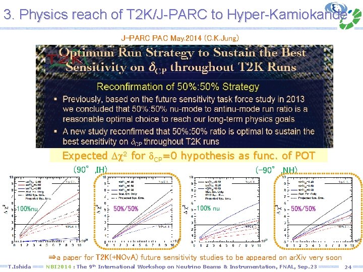 3. Physics reach of T 2 K/J-PARC to Hyper-Kamiokande J-PARC PAC May. 2014 (C.