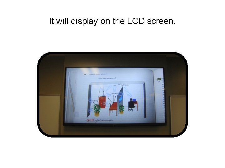 It will display on the LCD screen. 