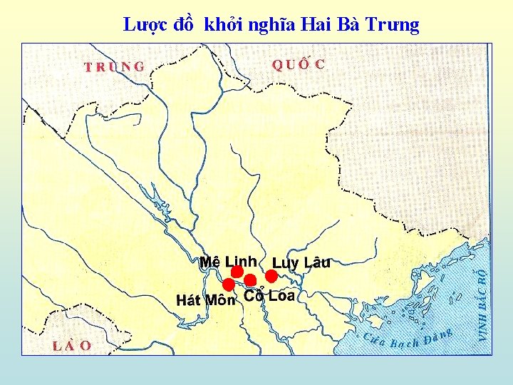 Lược đồ khởi nghĩa Hai Bà Trưng 