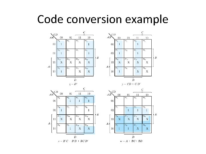 Code conversion example 