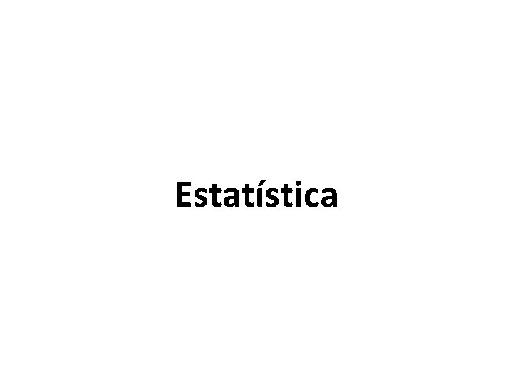 Estatística 