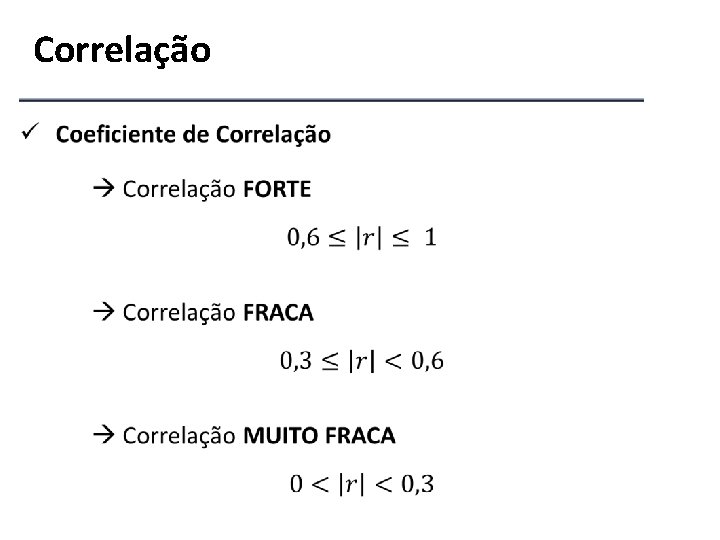 Correlação 