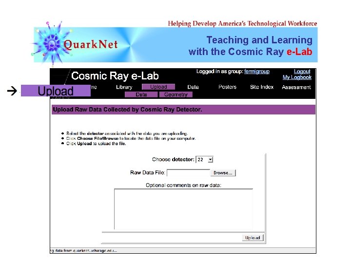 Teaching and Learning with the Cosmic Ray e-Lab 