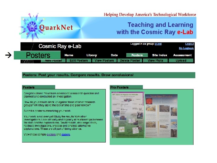 Teaching and Learning with the Cosmic Ray e-Lab 