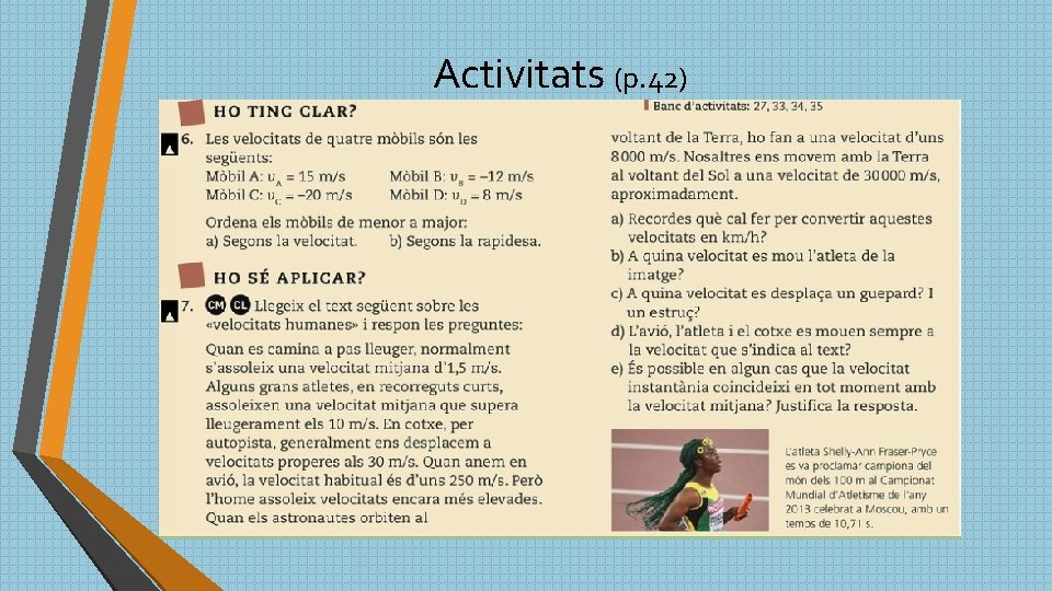 Activitats (p. 42) 