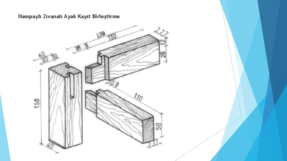 Hampaylı Zıvanalı Ayak Kayıt Birleştirme 