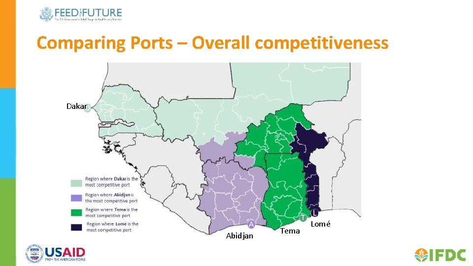 Comparing Ports – Overall competitiveness Dakar Abidjan Tema Lomé 