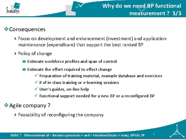 Why do we need BP functional measurement ? 3/3 v. Consequences 4 Focus on